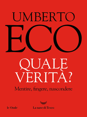 cover image of Quale verità?